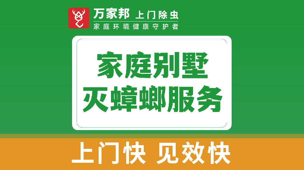 家庭别墅灭蟑螂